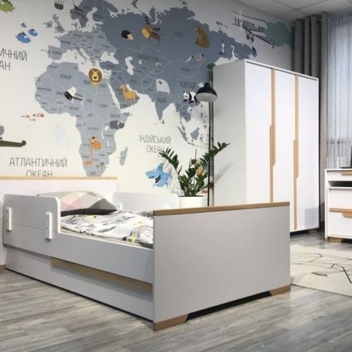 Ящик Veres к подростковой кровати Сиэтл бело-буковый 40.7.37.15
