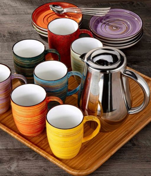 Чашка чайная Spiral Green 460 мл WL-669537/A Wilmax