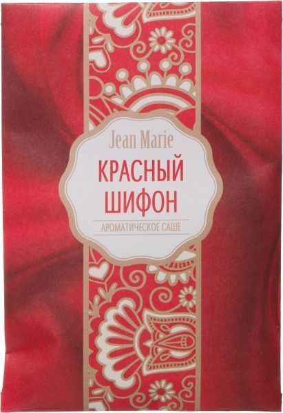 Ароматическое саше Jean Marie Красный шифон 17x12 см красный 