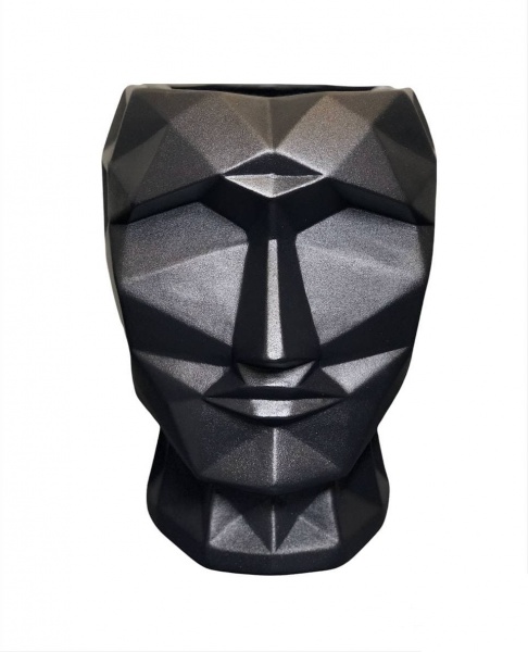 Ваза керамическая Nana ceramics Кай 28 см черный муар 