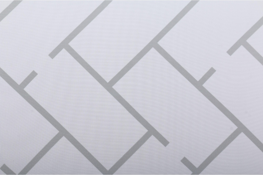 Тюль кухонная Tiles 2 шт. с прихватами белый 140х160 см La Nuit