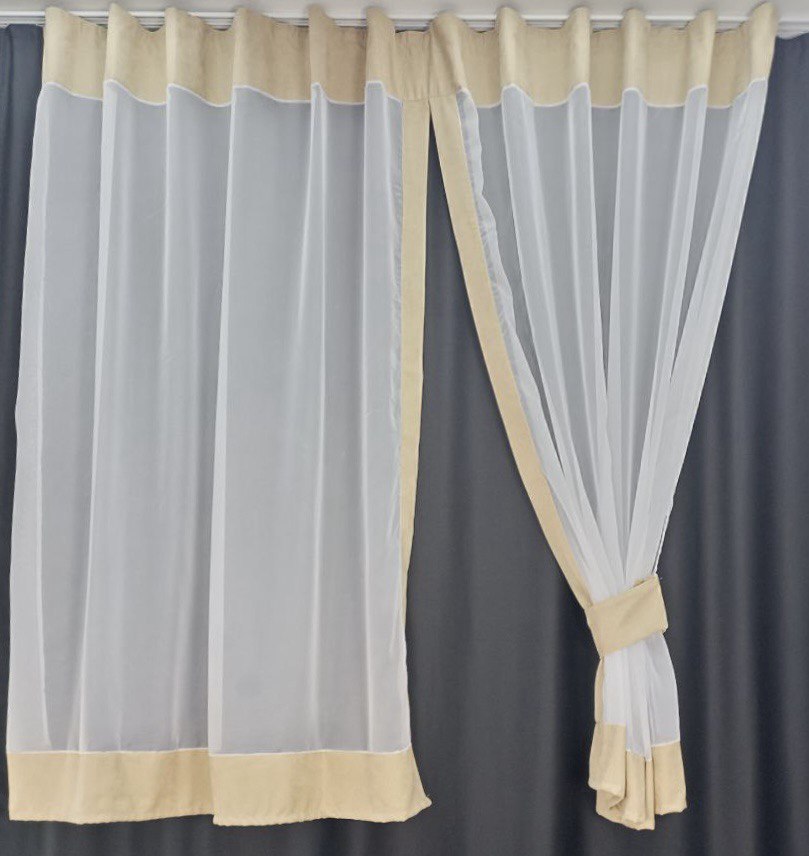 Комплект занавесок Diana с подхватами бежевый 300х170 см Velvet House