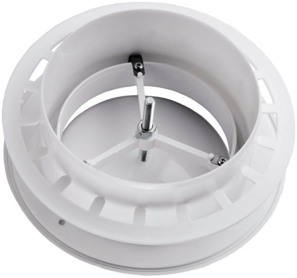 Анемостат Вентс А 200 РФ з фланцем пластик білий 