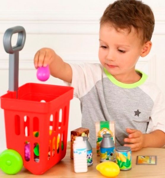 Ігровий набір Bebelino візок з продуктами 58148