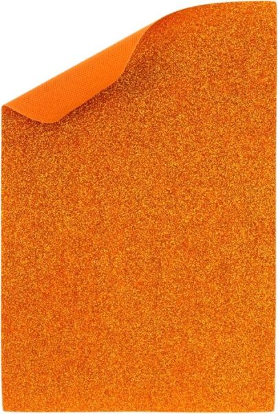Флізелін з блискітками MX61880 20х30 см помаранчевий