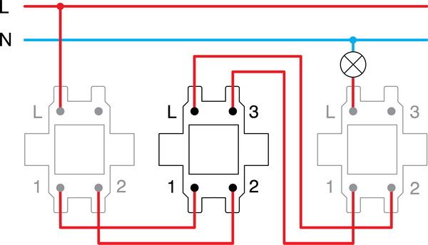 Выключатель перекрестный одноклавишный TEM Logiq без подсветки титан SQ70TIXO-U