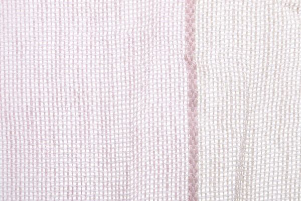 Тканина тюлева сітка зі смужками 295 см рожевий у смужку 