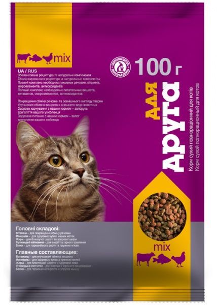 Корм Для друга микс 100 г + соус