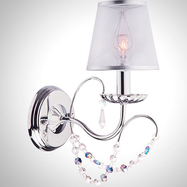 Бра Strotskis Gloria 1x40 Вт E14 хром/срібло 10069/1 