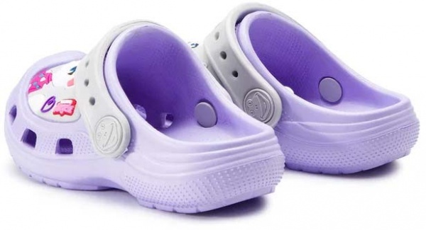 Сабо Coqui TT&F Lt. lila/Khaki grey 9382-602-0246 р.EUR 24/25 фиолетовый с серым