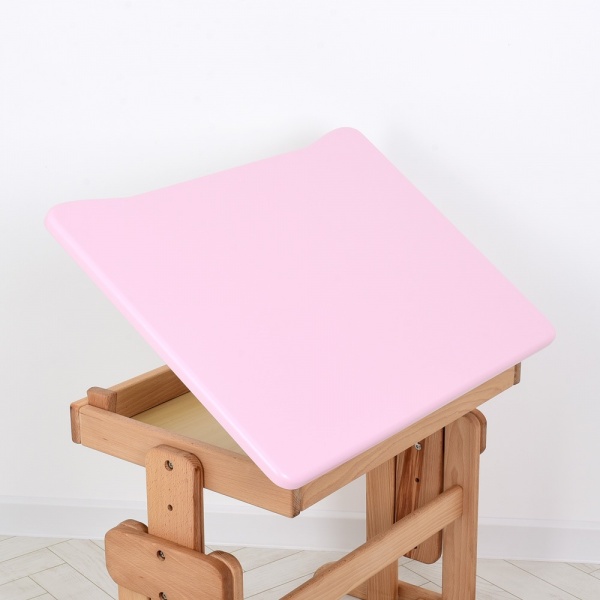 Комплект парта и стул-трансформеры ArinWOOD Совенок бук/розовый 04-031PINK розовый 