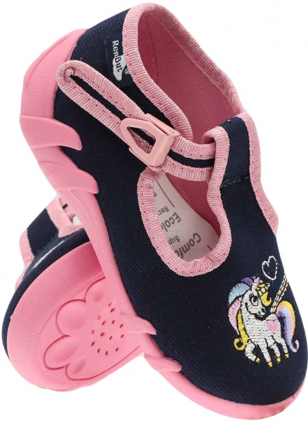 Капці дитячі RenBut Єдиноріг р.23 темно-синій 13-102_P-1204-23 