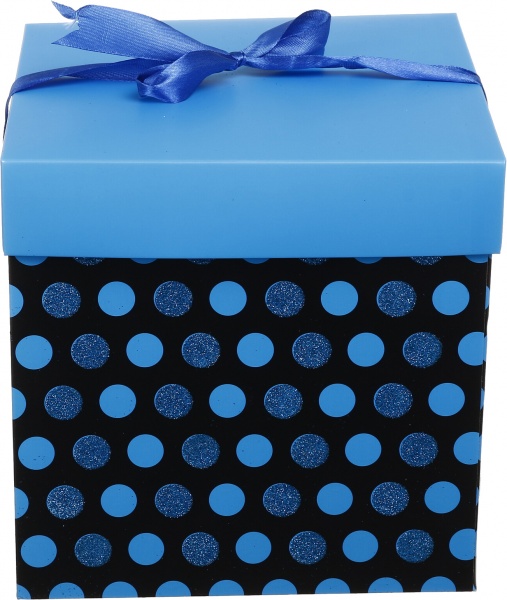 Коробка складная Полосы/горох 20x20x20 см (EBXM9801)