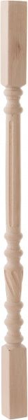Балясина тип-10 букова фрезована 45x45x900 мм