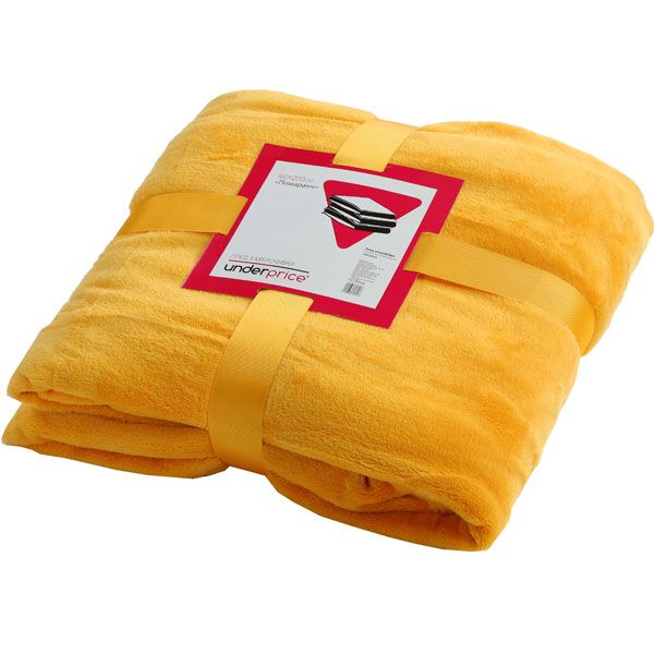 Плед мікрофібра Underprice 160x200 см помаранчевий