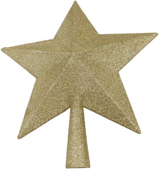Верхушка для елки Звезда 25 см W68-175041 золотой 