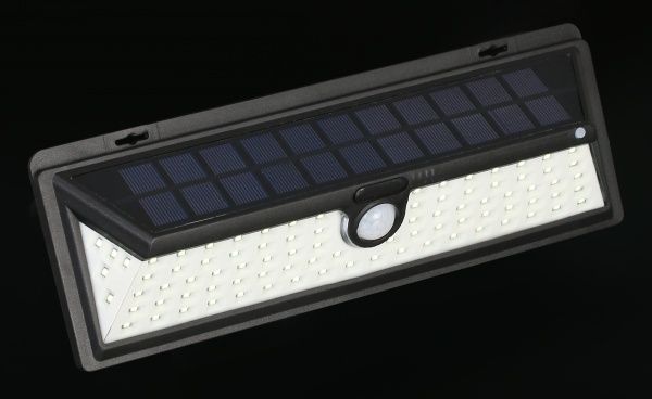 Світильник на сонячній батареї Expert з датчиком руху ELGs-FL-S5089 18 Вт IP44 чорний 