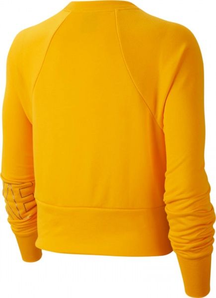 Джемпер Nike W NK DRY FLC GET FIT CRW NK GX BV5059-739 р. L жовтий