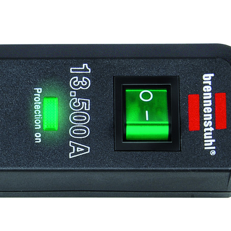 Сетевой фильтр Brennenstuhl Eco-Line 13500A с заземлением 3 гн. черный 1,5 м 1158820315 