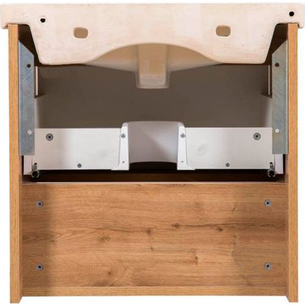 Тумба подвесная ScandiSPA Edda севилья с умывальником Frame 60 см