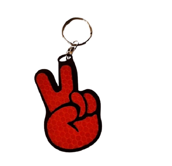 Брелок светоотражающий Привет