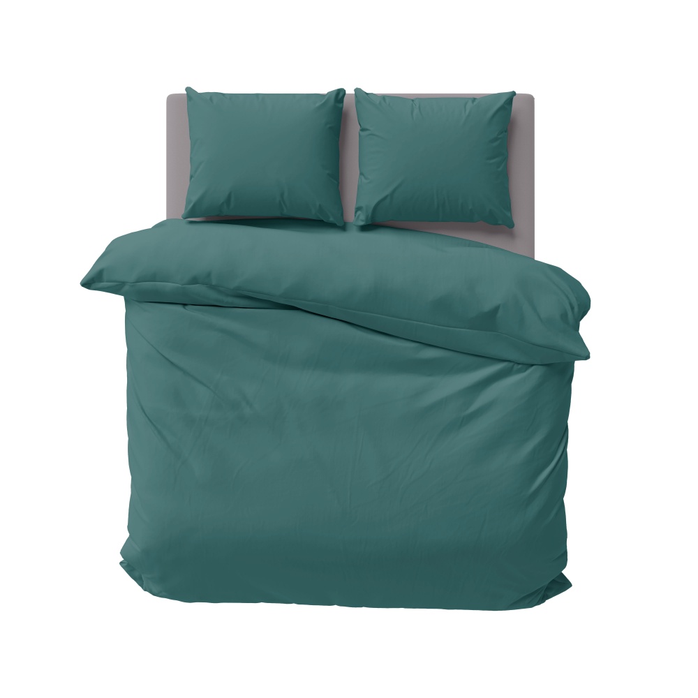 Комплект постельного белья Mono поплин семейный зеленый Luna