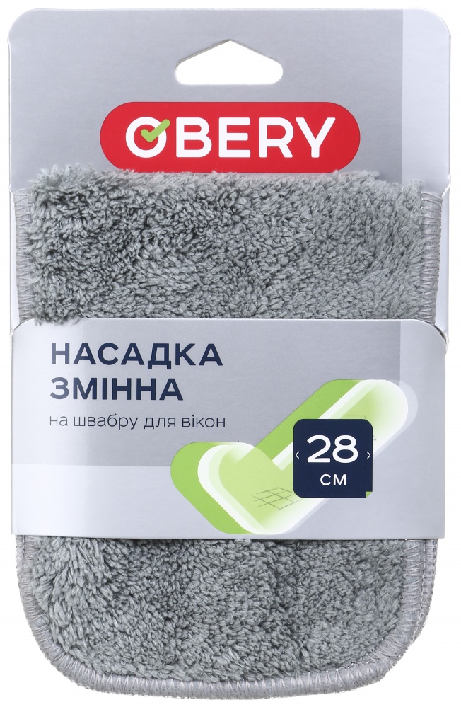 Змінна насадка до швабри OBERY для миття вікон 28 см