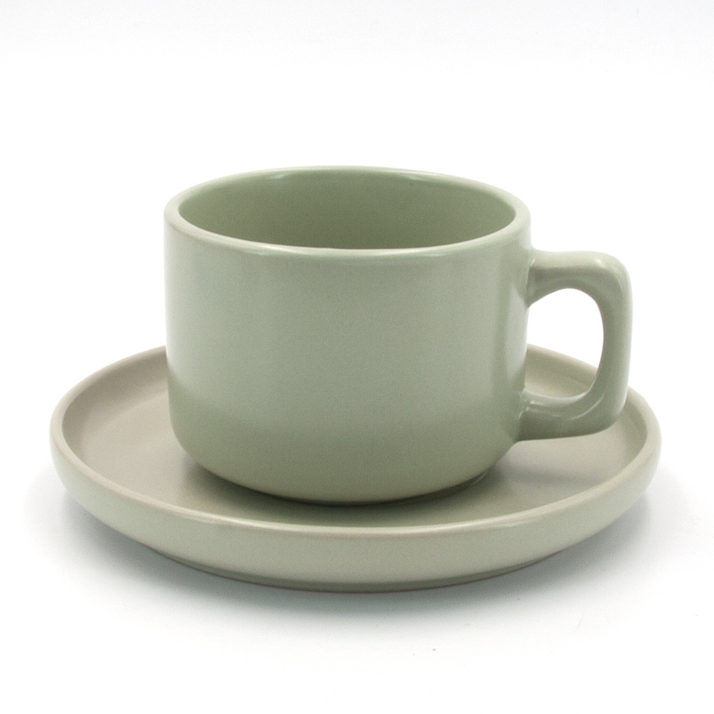 Чашка с блюдцем Milika Sonata Grey 250 мл M0430-3144-CS-GY