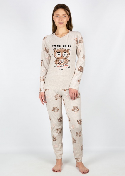 Піжама жіноча Roksana Sleepy Owl №1301/16119 р. 48 меланж