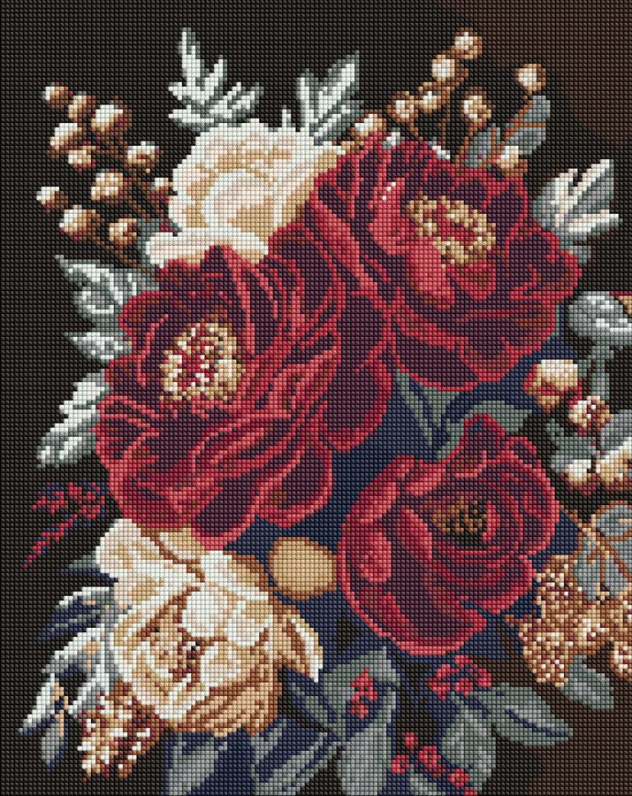 Алмазна мозаїка Квітковий спокій ©art_selena_ua Ideyka — фото 1