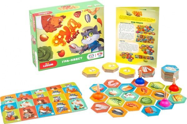 Гра настільна Ludum ФУДквест (укр.) LG2047-61