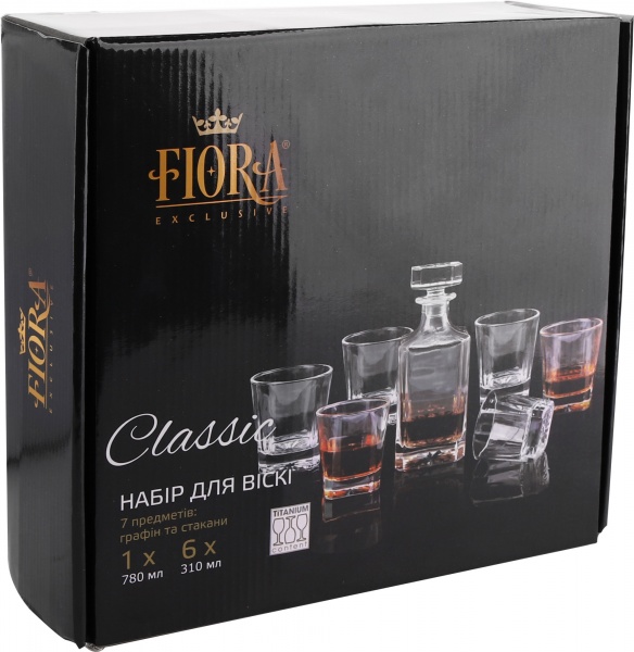 Набор для виски Classic 7 предметов Fiora