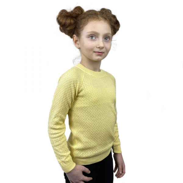 Джемпер детский для девочки ART KNIT Весна р.116 желтый 