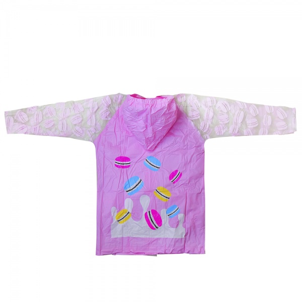 Дождевик для девочек р.110–116 розовыйпрозрачный C33806 