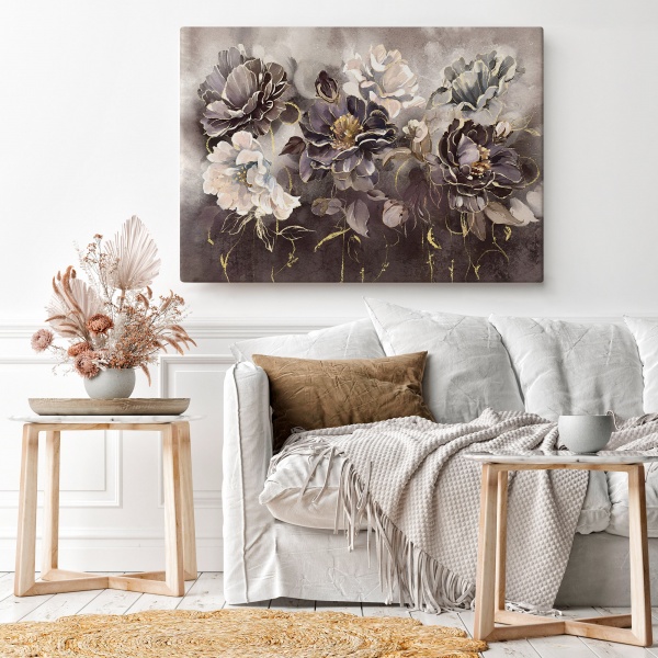 Картина на холсте Акварельные цветы 80x110 см WS Holst 2216564631 