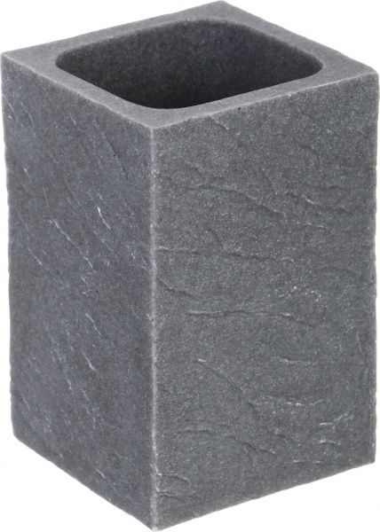 Стакан для зубных щеток Luna Rock серый