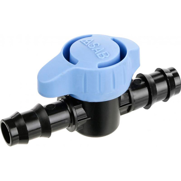 Міні-кран SAB для стрічки крапельного поливу O16 мм