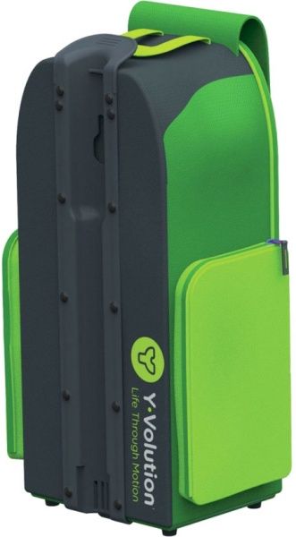 Самокат Yvolution с рюкзаком Y Glider To Go XL зеленый 100913 