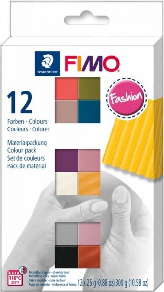 Набір пластики Fimo Fashion Colours 12 кольорів 25 г 