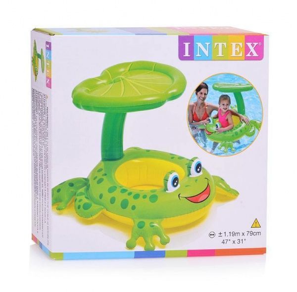 Пліт надувний Intex Жаба 119х79 56584