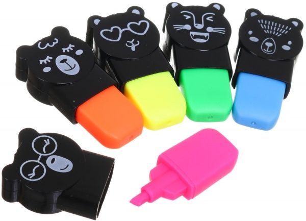 Набор маркеров Зверьки 5 шт SE024510 разноцветный 