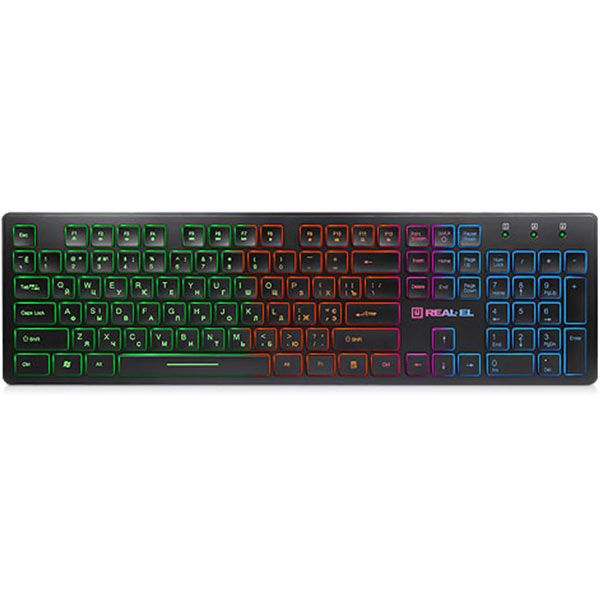 Клавіатура Real-el Comfort 7070 Backlit 