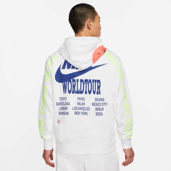 Джемпер Nike M NSW PO FT HOODIE WTOUR DA0931-100 р. 2XL белый