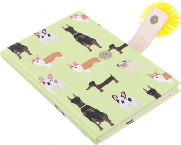 Книга для записей Dog с силиконовым помпоном А5