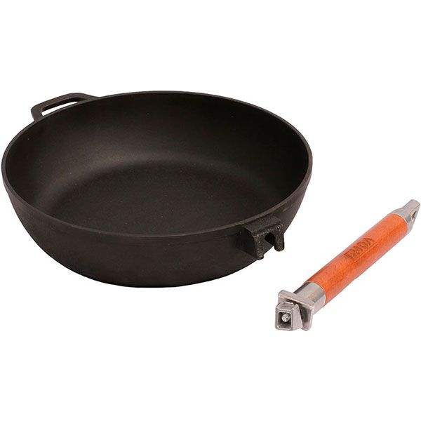 Сковорода чавунна знімна ручка 24 см Класік 0324 Biol