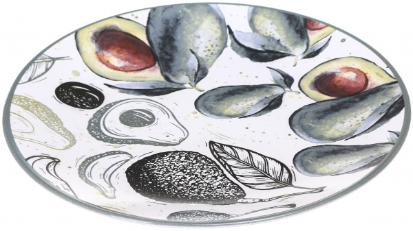 Тарілка підставна Avocado 25 см білий Keramika