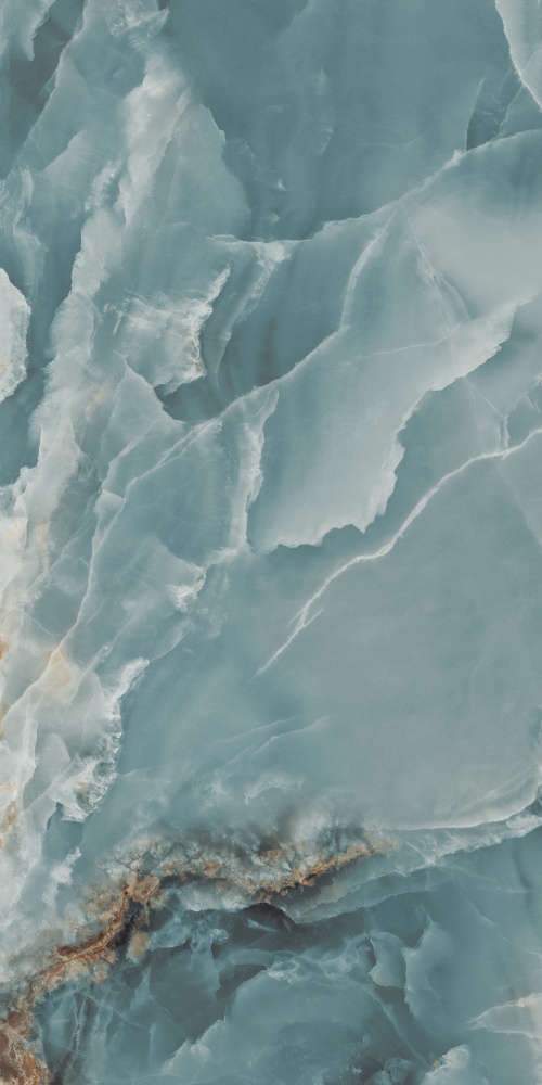 Плитка Cerossa Ceramica MARMO ONICE TEAL high glossy 60х120 см