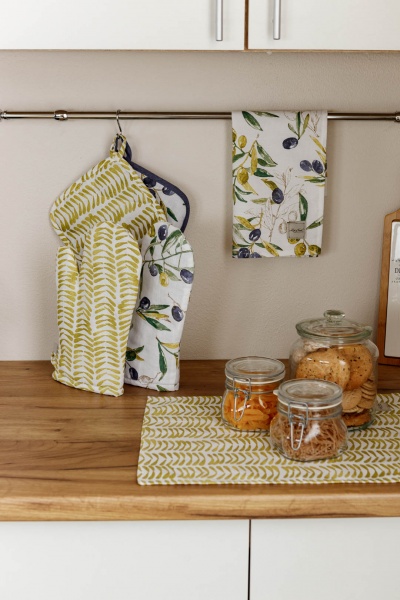 Прихватка Oliva 20x20 см білий із малюнком La Nuit 