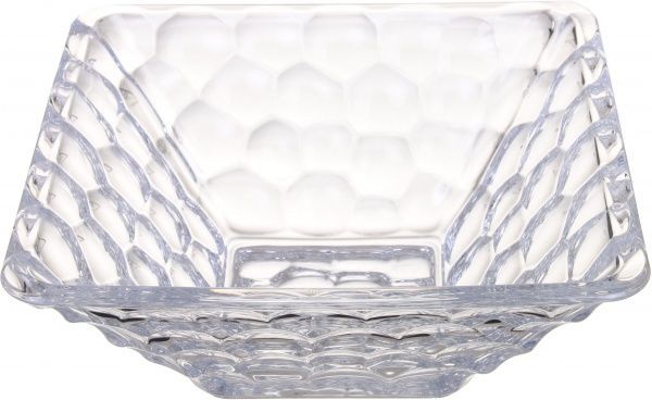 Ваза стеклянная прозрачная Marble 26 см