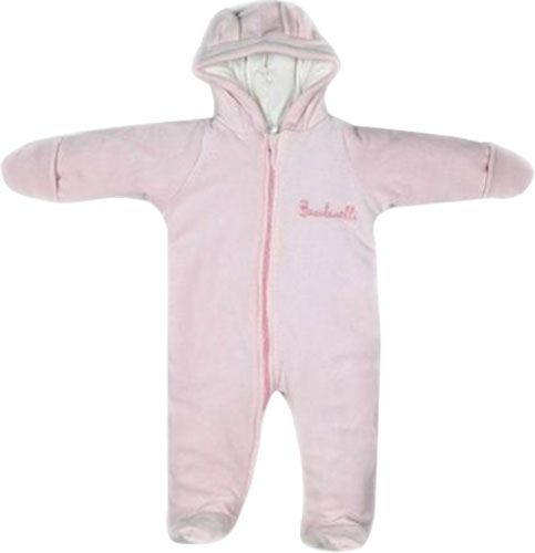 Комбінезон Bambinelli велюр утеплений з вишивкою рожевий р.74 